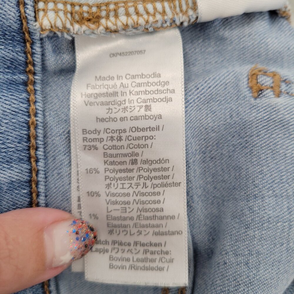 Madewell Cali-Demi Boot Cut Light Wash Button-Fly High Rise Jeans sz 27 - Picture 5 of 8